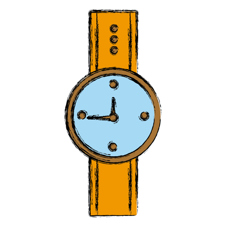 Wristwatch luxury clock icon vector illustration graphic designのイラスト素材