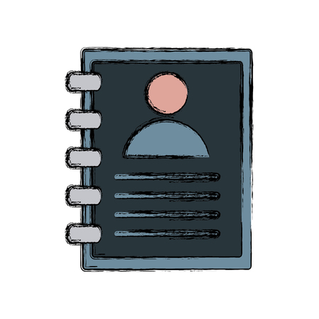 Address book symbol icon. Vector illustration graphic design.のイラスト素材