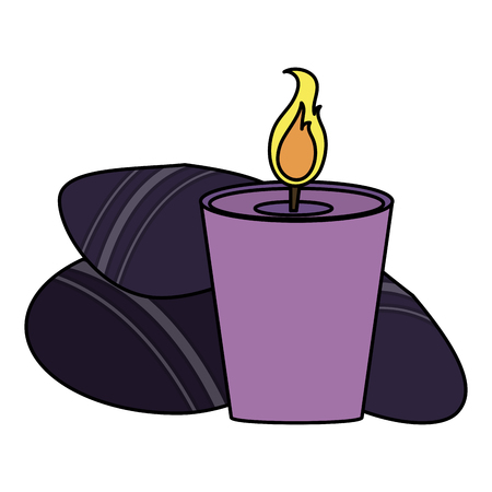 Spa candle aromatherapy icon vector illustration graphic designのイラスト素材