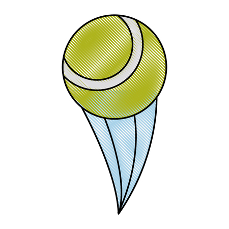 Tennis ball isolated icon vector illustration graphic designのイラスト素材