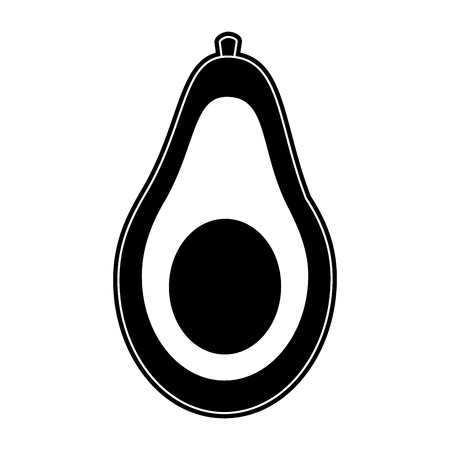 Avocado delicious food icon vector illustration graphic designのイラスト素材