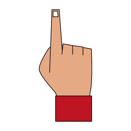 Hand pointing with finger icon vector illustration graphic designのイラスト素材