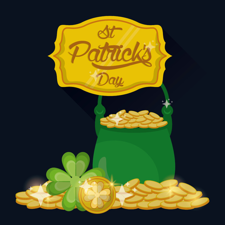 Saint patrick days card icon vector illustration graphic design.のイラスト素材