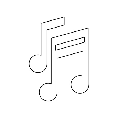 Music notes symbol icon vector illustration graphic designのイラスト素材