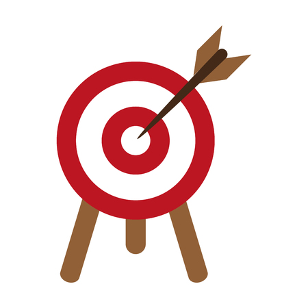 Target dartboard symbol icon vector illustration graphic designのイラスト素材