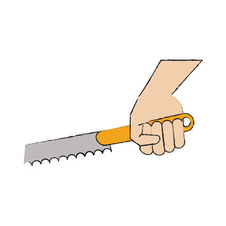 Hand with bread knife icon vector illustration graphic designのイラスト素材