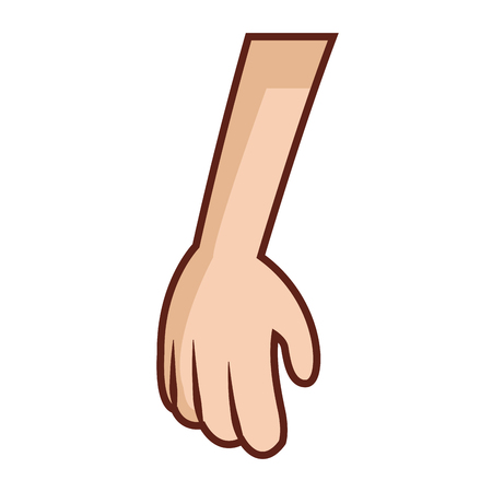 Hand cartoon symbol icon vector illustration graphic designのイラスト素材