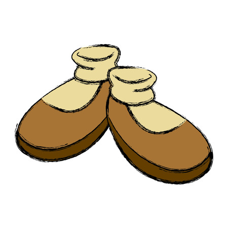 Girl shoes cartoon icon vector illustration graphic designのイラスト素材