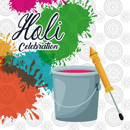 Holi celebration design icon vector illustration graphic designのイラスト素材