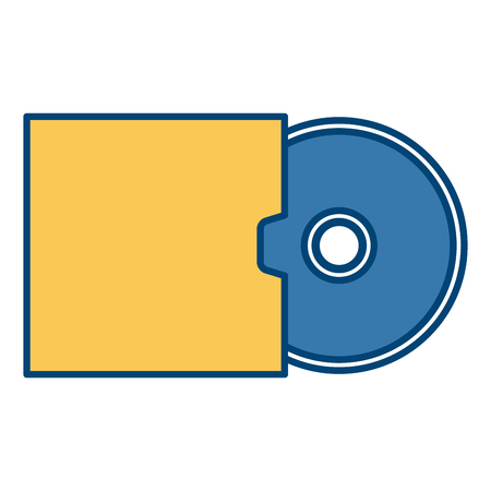 Cd rom mock up icon vector illustration graphic designのイラスト素材
