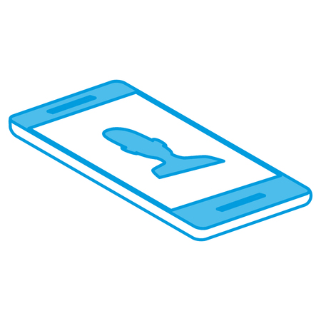 Smartphone mobile technology icon vector illustration graphic designのイラスト素材