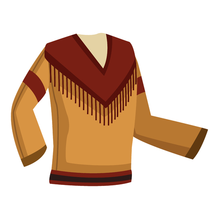 Western leather jacket icon vector illustration graphic designのイラスト素材