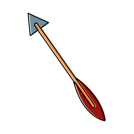 Bow arrow isolated icon vector illustration graphic designのイラスト素材