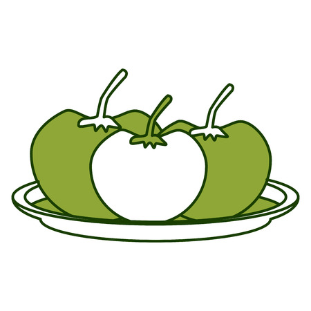 Tomatos vegetables dish icon vector illustration graphic designのイラスト素材