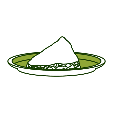 Taco mexican food icon vector illustration graphic designのイラスト素材