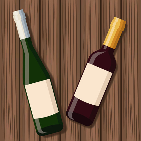Wine bottle design icon illustration graphic designのイラスト素材