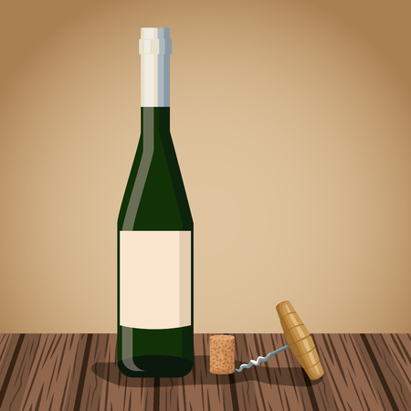 Wine bottle design icon vector illustration graphic design.のイラスト素材
