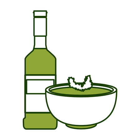Tequila and mexican beans food icon vector illustration graphic designのイラスト素材