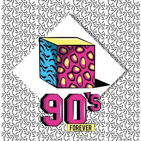 90s forever design icon vector illustration graphicのイラスト素材