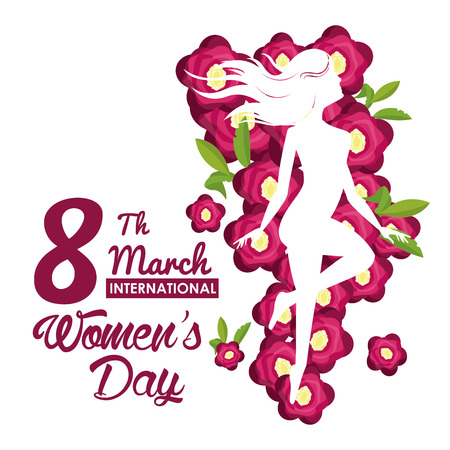 Womens day card icon vector illustration graphic designのイラスト素材