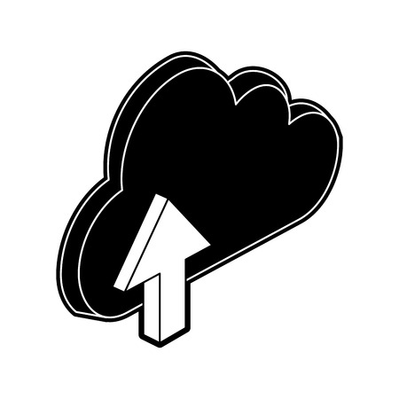 Cloud computing symbol icon vector illustration graphic designのイラスト素材