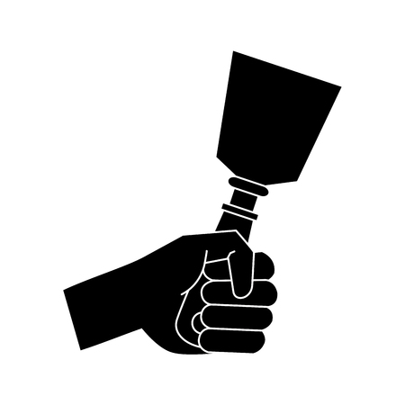 Hand holding spatula icon vector illustration graphic designのイラスト素材