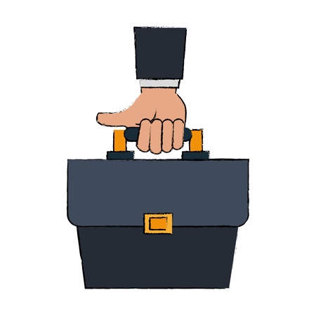 Hand with briefcase icon vector illustration graphic designのイラスト素材