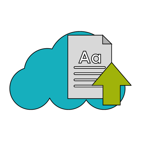Cloud computing symbol icon vector illustration graphic designのイラスト素材