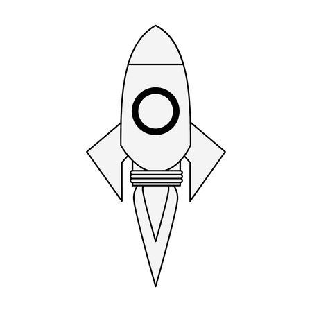 Rocket spaceship symbol icon vector illustration graphic designのイラスト素材