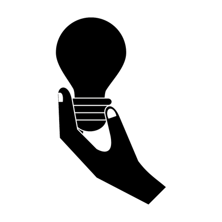 Hand with bulb icon vector illustration graphic designのイラスト素材