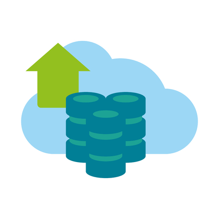 Cloud computing symbol icon vector illustration graphic designのイラスト素材