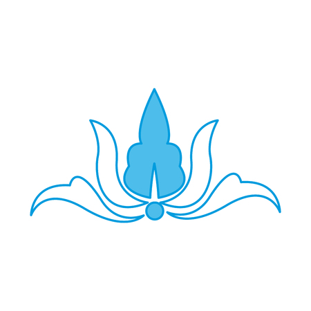 Flower heraldic symbol icon vector illustration graphic designのイラスト素材