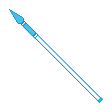 Spear medieval weapon icon vector illustration graphic designのイラスト素材