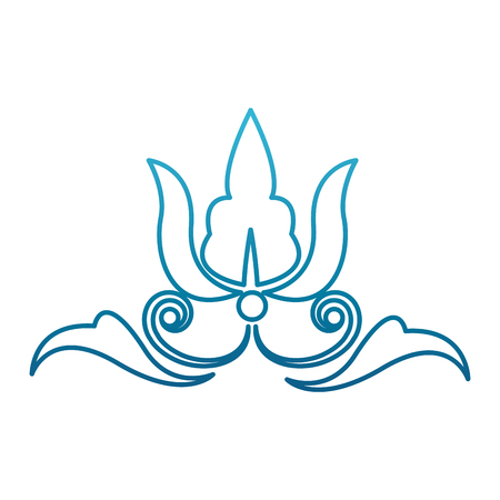 Flower heraldic symbol icon vector illustration graphic designのイラスト素材