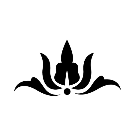 Flower heraldic symbol icon vector illustration graphic designのイラスト素材