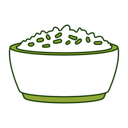 Rice bowl food icon vector illustration graphic designのイラスト素材