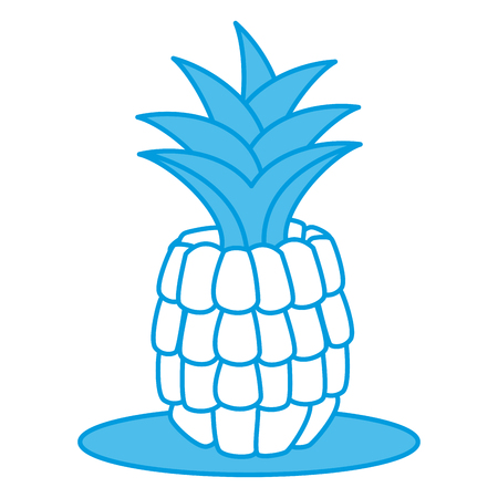 Pineapple sweet fruit icon vector illustration graphic designのイラスト素材