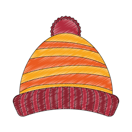 Winter hat isolated icon vector illustration graphic designのイラスト素材