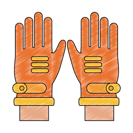 Winter gloves isolated icon vector illustration graphic designのイラスト素材