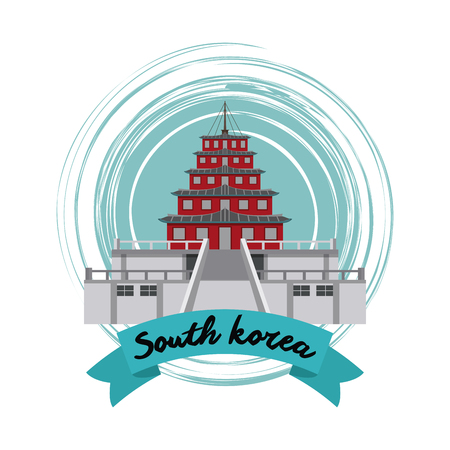 South korea culture icon vector illustration graphic designのイラスト素材