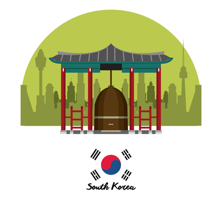 South korea culture icon vector illustration graphic designのイラスト素材