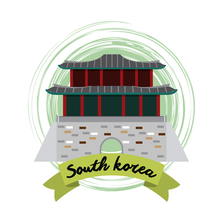 South korea culture icon vector illustration graphic designのイラスト素材