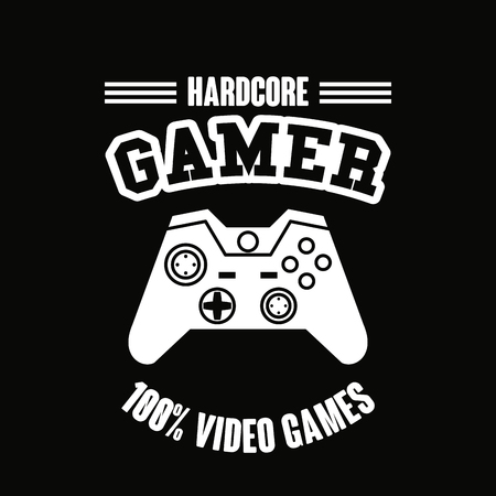 Gamer gamepad technology icon vector illustration graphic designのイラスト素材