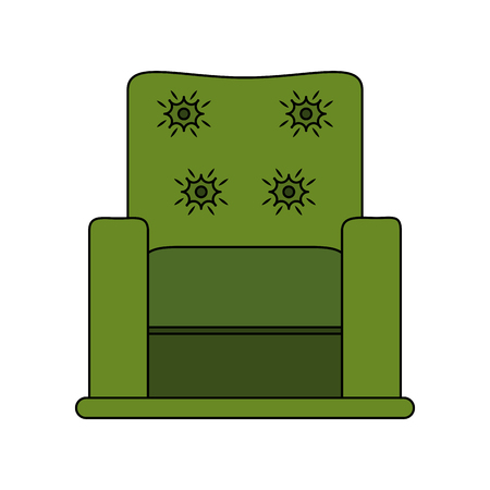 Armchair furniture isolated icon vector illustration graphic designのイラスト素材