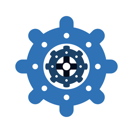 Gear machinery piece icon vector illustration graphic designのイラスト素材