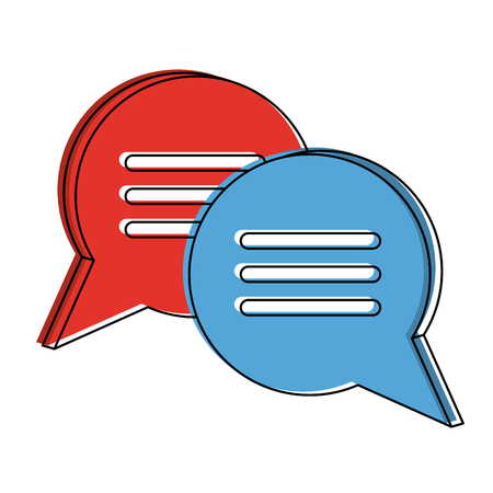 Chat bubble symbol icon vector illustration graphic designのイラスト素材