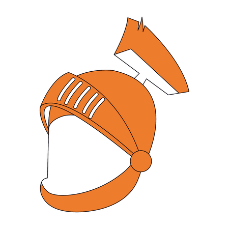 Medieval warrior helmet icon vector illustration graphic designのイラスト素材