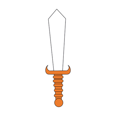 Sword medieval warrior icon vector illustration graphic designのイラスト素材