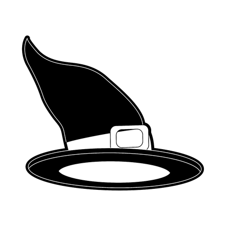 Witch hat cartoon icon vector illustration graphic designのイラスト素材