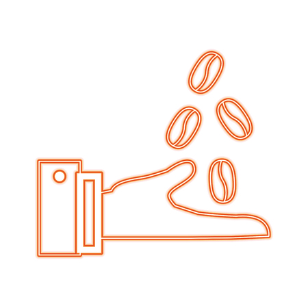 Hand with credit card line icon vector illustration graphicのイラスト素材
